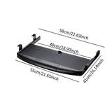 Maxbell Keyboard Tray Under Desk Sliding Keyboard Drawer Tray for Gaming Home Office Black
