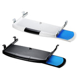 Maxbell Keyboard Tray Under Desk Slide Out Platform Pull Out Sliding Keyboard Drawer White