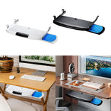 Maxbell Keyboard Tray Under Desk Slide Out Platform Pull Out Sliding Keyboard Drawer White