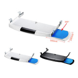 Maxbell Keyboard Tray Under Desk Slide Out Platform Pull Out Sliding Keyboard Drawer White