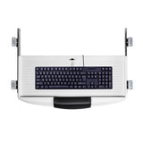 Maxbell Keyboard Tray Under Desk Slide Out Platform Pull Out Sliding Keyboard Drawer White