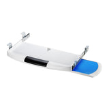 Maxbell Keyboard Tray Under Desk Slide Out Platform Pull Out Sliding Keyboard Drawer White