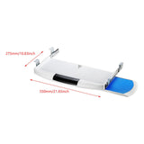 Maxbell Keyboard Tray Under Desk Slide Out Platform Pull Out Sliding Keyboard Drawer White