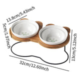 Maxbell Tilted Dog Bowls Neck Protection Pet Bowls Anti Slip Elevated Dog Water Bowl Paw