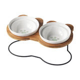 Maxbell Tilted Dog Bowls Neck Protection Pet Bowls Anti Slip Elevated Dog Water Bowl Paw
