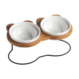 Maxbell Tilted Dog Bowls Neck Protection Pet Bowls Anti Slip Elevated Dog Water Bowl Paw