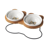 Maxbell Tilted Dog Bowls Neck Protection Pet Bowls Anti Slip Elevated Dog Water Bowl Colorful Cat