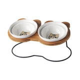 Maxbell Tilted Dog Bowls Neck Protection Pet Bowls Anti Slip Elevated Dog Water Bowl Colorful Cat