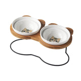 Maxbell Tilted Dog Bowls Neck Protection Pet Bowls Anti Slip Elevated Dog Water Bowl Colorful Cat