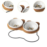 Maxbell Tilted Dog Bowls Neck Protection Pet Bowls Anti Slip Elevated Dog Water Bowl Colorful Cat