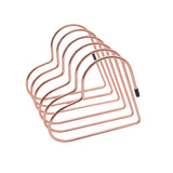 Maxbell Book Stand Flexible Desk Book Storage Rack for Table Decor Living Room Hotel Rose Gold