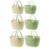 Maxbell Shower Caddy Basket with Handles Bath Basket for Beach College Dorm Bathroom Beige 29x25.5x17cm