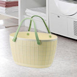 Maxbell Shower Caddy Basket with Handles Bath Basket for Beach College Dorm Bathroom Beige 29x25.5x17cm