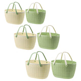 Maxbell Shower Caddy Basket with Handles Bath Basket for Beach College Dorm Bathroom Beige 29x25.5x17cm