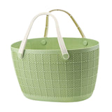 Maxbell Shower Caddy Basket with Handles Bath Basket for Beach College Dorm Bathroom Green 29x25.5x17cm