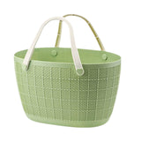 Maxbell Shower Caddy Basket with Handles Bath Basket for Beach College Dorm Bathroom Green 29x25.5x17cm