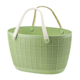 Maxbell Shower Caddy Basket with Handles Bath Basket for Beach College Dorm Bathroom Green 29x25.5x17cm