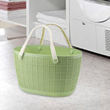 Maxbell Shower Caddy Basket with Handles Bath Basket for Beach College Dorm Bathroom Green 29x25.5x17cm