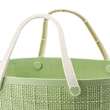 Maxbell Shower Caddy Basket with Handles Bath Basket for Beach College Dorm Bathroom Green 29x25.5x17cm