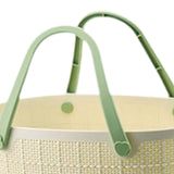 Maxbell Shower Caddy Basket with Handles Bath Basket for Beach College Dorm Bathroom Beige 35x32x23cm