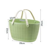 Maxbell Shower Caddy Basket with Handles Bath Basket for Beach College Dorm Bathroom Green 35x32x23cm