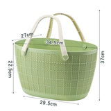 Maxbell Shower Caddy Basket with Handles Bath Basket for Beach College Dorm Bathroom Green 37x34.5x27cm