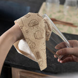 Maxbell Kitchen Cleaning Cloths Cleaning Towels Dishcloth for Dishes Kitchen Counter Coffee Pattern