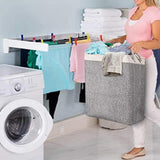 Maxbell Storage Basket Folded with Handles Laundry Basket for Dorm Room Home Bedroom