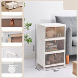 Maxbell Folding Storage Bin Stackable Closet Organizer Practical Storage Container