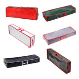 Maxbell Gift Wrap Organizer Bag Wrapping Paper Storage Container for Christmas Gifts Red