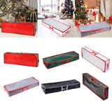 Maxbell Gift Wrap Organizer Bag Wrapping Paper Storage Container for Christmas Gifts Red