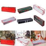 Maxbell Gift Wrap Organizer Bag Wrapping Paper Storage Container for Christmas Gifts Red
