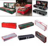 Maxbell Gift Wrap Organizer Bag Wrapping Paper Storage Container for Christmas Gifts Red