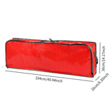 Maxbell Gift Wrap Organizer Bag Wrapping Paper Storage Container for Christmas Gifts Red