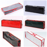 Maxbell Gift Wrap Organizer Bag Wrapping Paper Storage Container for Christmas Gifts Red