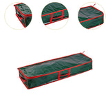Maxbell Gift Wrap Organizer Bag Wrapping Paper Storage Container for Christmas Gifts Green