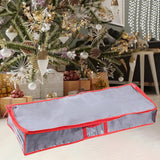 Maxbell Gift Wrap Organizer Bag Wrapping Paper Storage Container for Christmas Gifts Gray