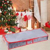 Maxbell Gift Wrap Organizer Bag Wrapping Paper Storage Container for Christmas Gifts Gray