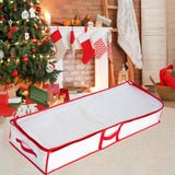 Maxbell Gift Wrap Organizer Bag Wrapping Paper Storage Container for Christmas Gifts White