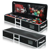 Maxbell Gift Wrap Organizer Bag Wrapping Paper Storage Container for Christmas Gifts Black White