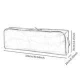 Maxbell Gift Wrap Organizer Bag Wrapping Paper Storage Container for Christmas Gifts Black White