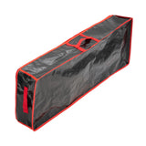 Maxbell Gift Wrap Organizer Bag Wrapping Paper Storage Container for Christmas Gifts Black Red
