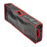 Maxbell Gift Wrap Organizer Bag Wrapping Paper Storage Container for Christmas Gifts Black Red