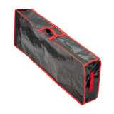 Maxbell Gift Wrap Organizer Bag Wrapping Paper Storage Container for Christmas Gifts Black Red