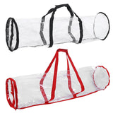 Maxbell Christmas Wrapping Paper Storage Bag with Zipper Storage Wrap Organiser Red