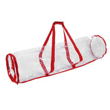 Maxbell Christmas Wrapping Paper Storage Bag with Zipper Storage Wrap Organiser Red