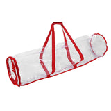 Maxbell Christmas Wrapping Paper Storage Bag with Zipper Storage Wrap Organiser Red