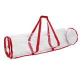 Maxbell Christmas Wrapping Paper Storage Bag with Zipper Storage Wrap Organiser Red