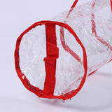 Maxbell Christmas Wrapping Paper Storage Bag with Zipper Storage Wrap Organiser Red