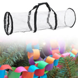 Maxbell Christmas Wrapping Paper Storage Bag with Zipper Storage Wrap Organiser Black